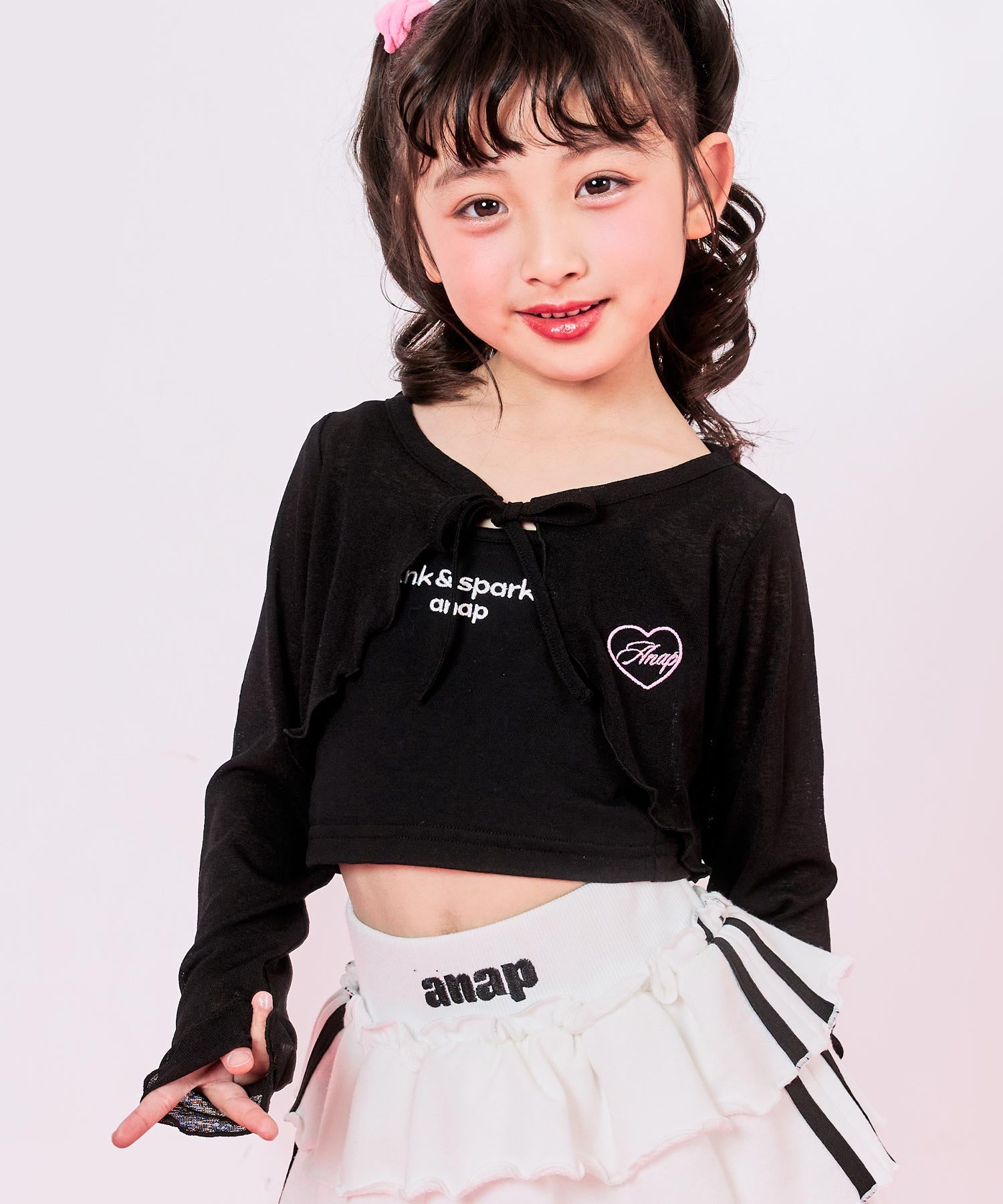 シアー カーディガン × キャミソール SET 428-3585 – ANAP オンライン