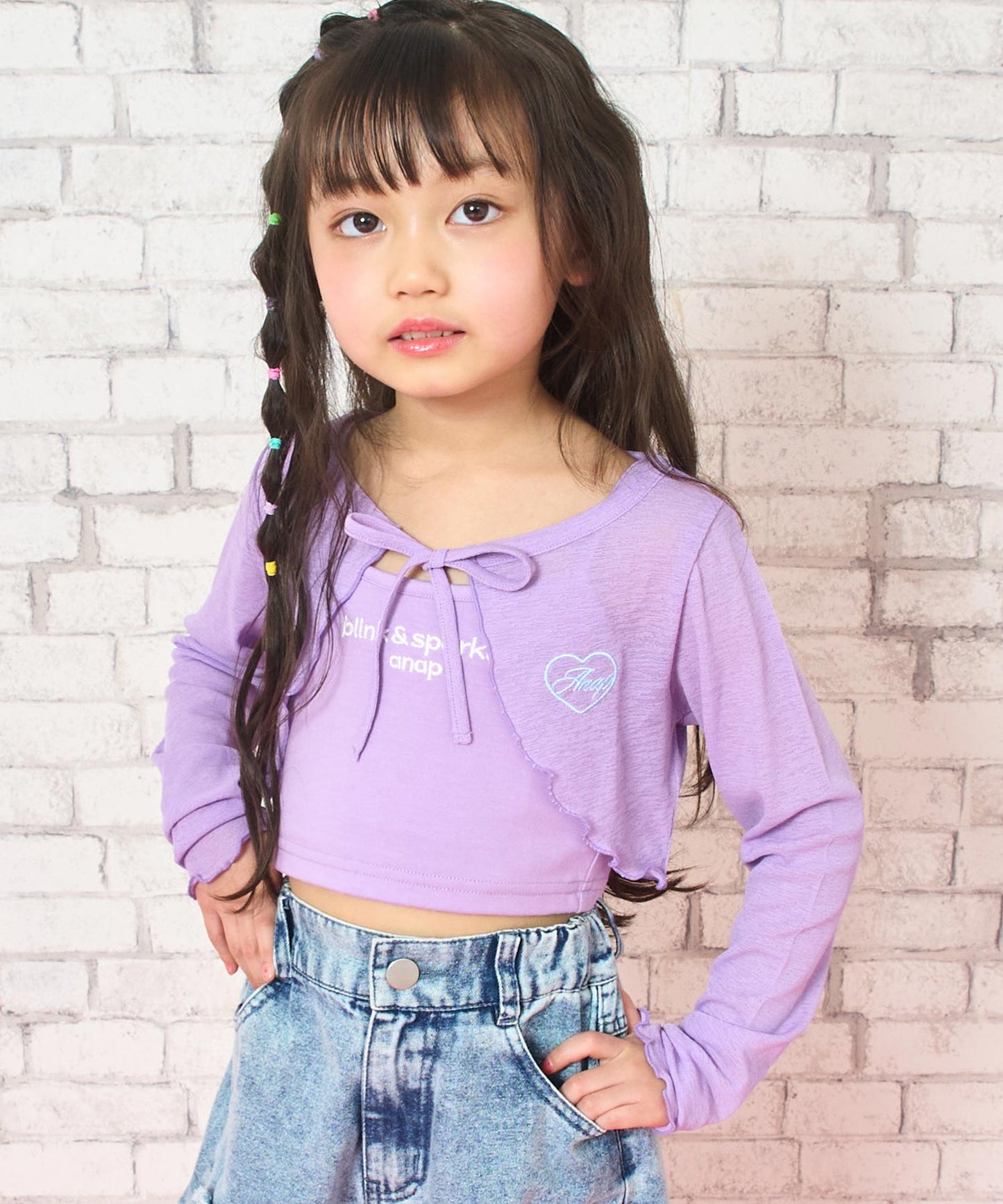 ラベンダー(110サイズ着用/身長：約106cm)