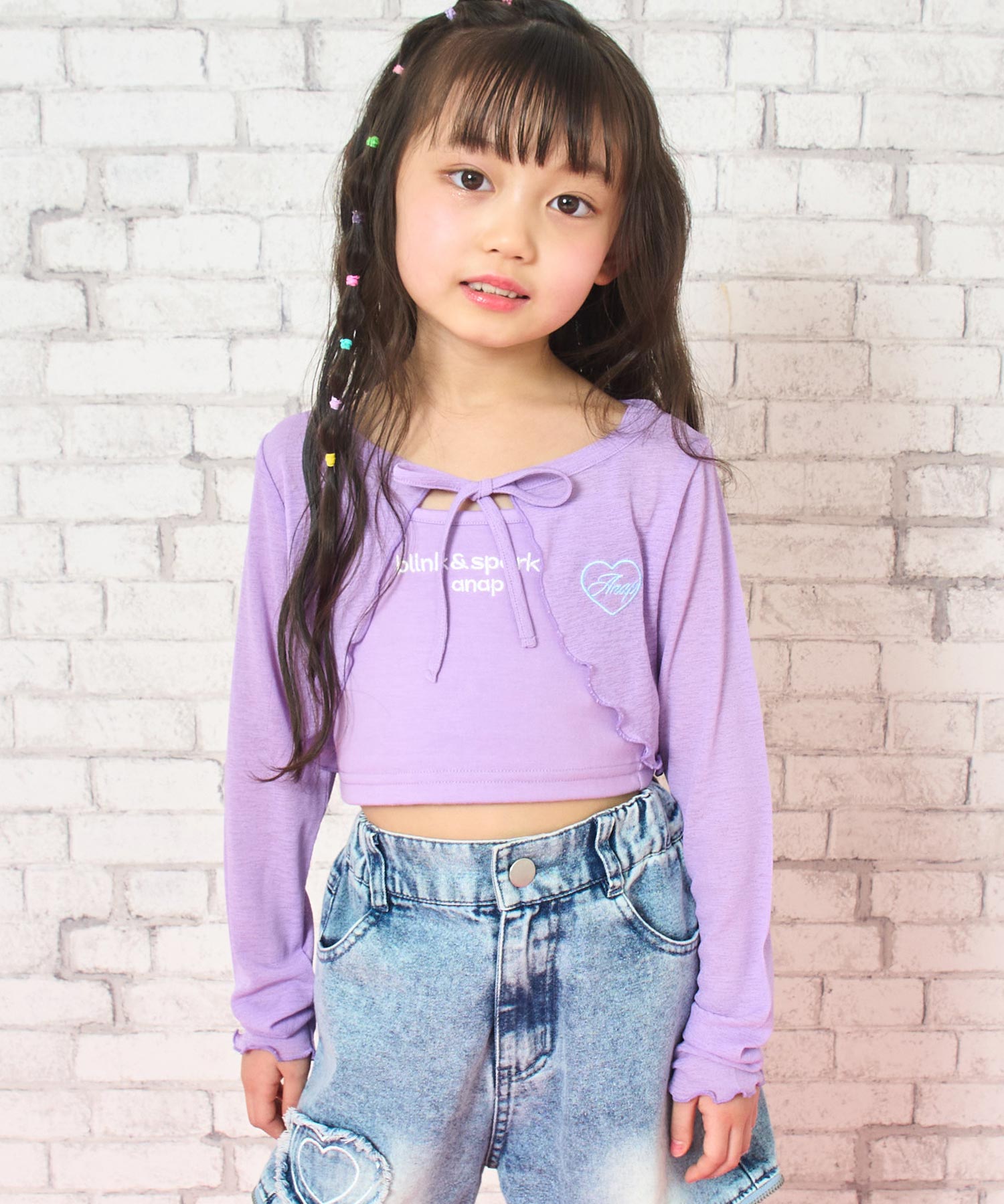 ラベンダー(110サイズ着用/身長：約106cm)