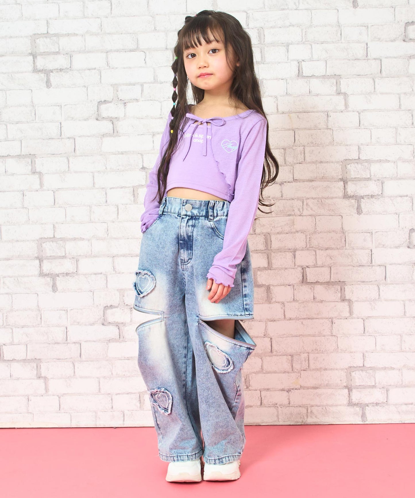 ラベンダー(110サイズ着用/身長：約106cm)