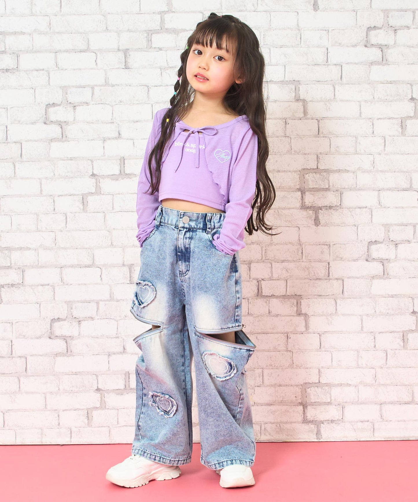 ラベンダー(110サイズ着用/身長：約106cm)