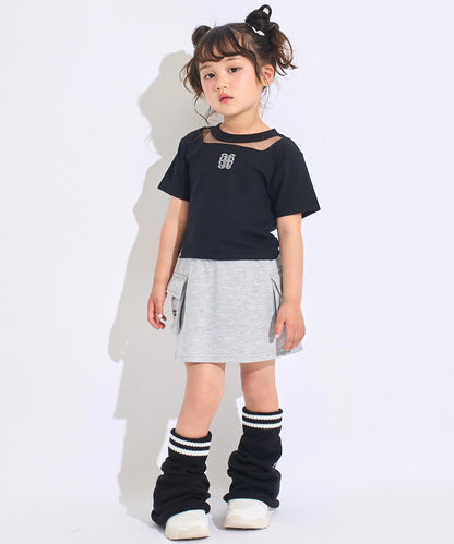 シアー キリカエ トップス × カーゴスカート セットアップ  428-3589