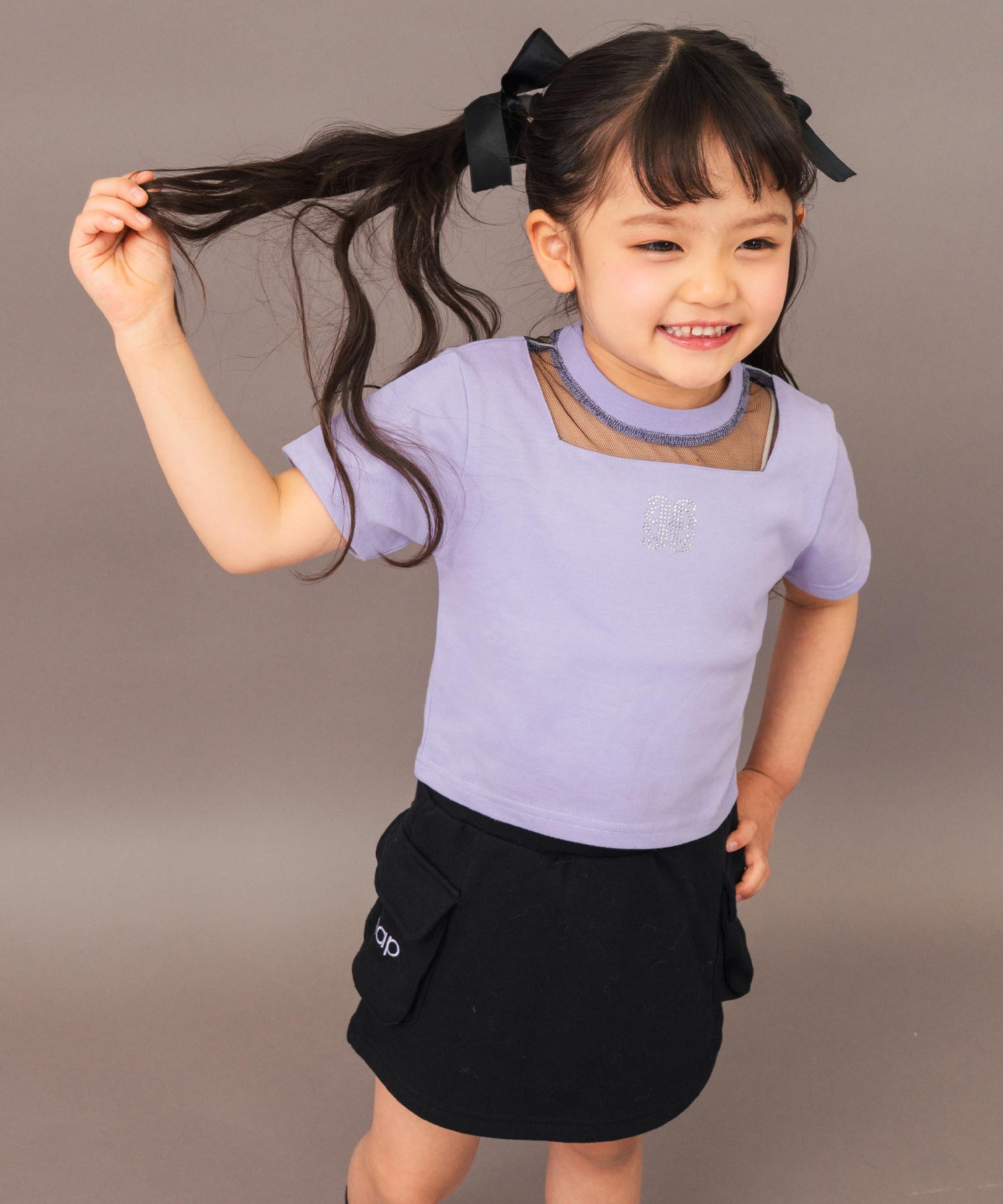 ラベンダー(110サイズ着用/身長：約103cm)