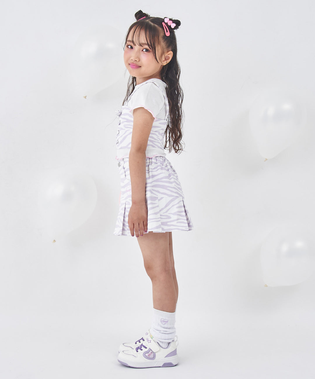 ラベンダー(110サイズ着用/身長：約115cm)