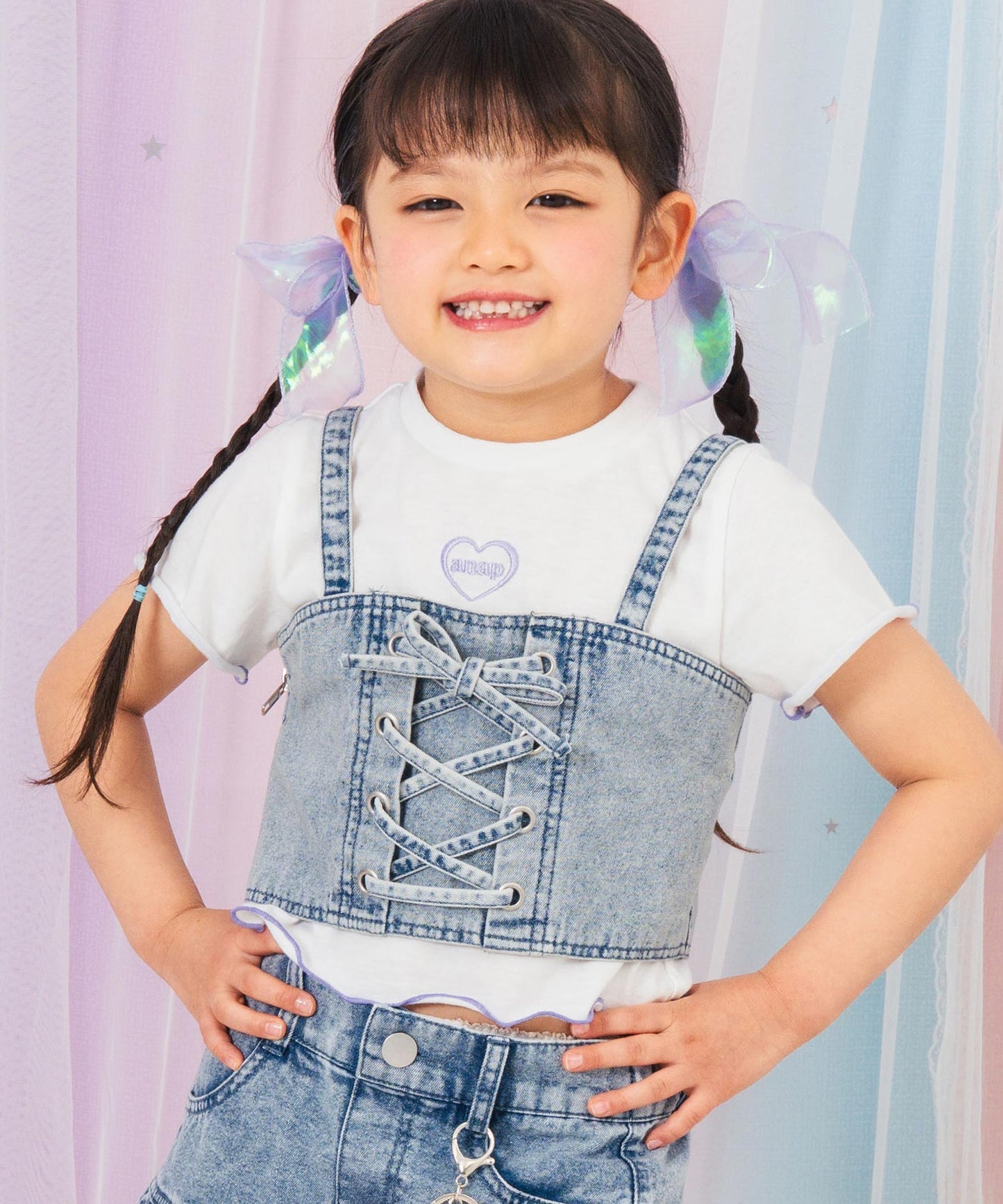 ブルー(110サイズ着用/身長：約103cm)