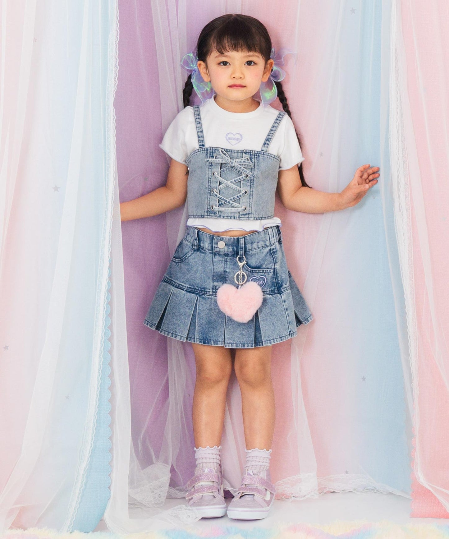 ブルー(110サイズ着用/身長：約103cm)