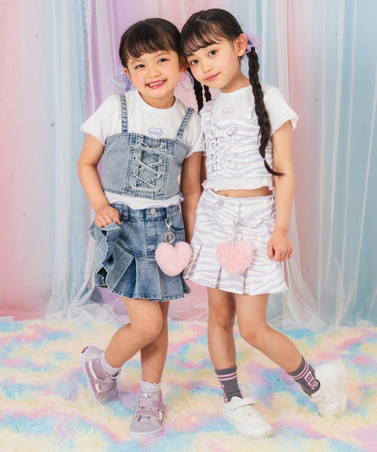 ブルー(110サイズ着用/身長：約103cm)ラベンダー(110サイズ着用/身長：約106cm)