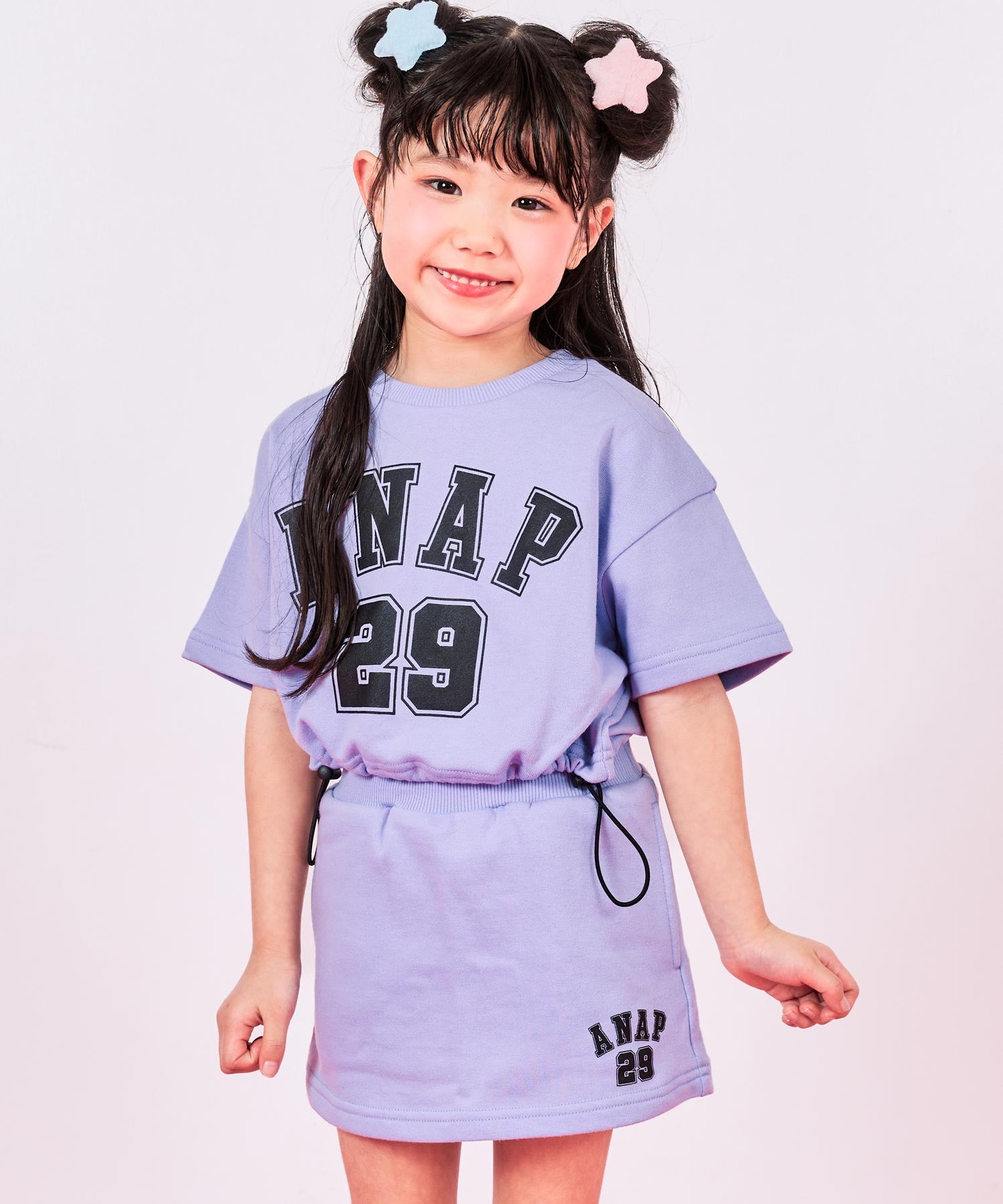 ラベンダー(110サイズ着用/身長：約110cm)