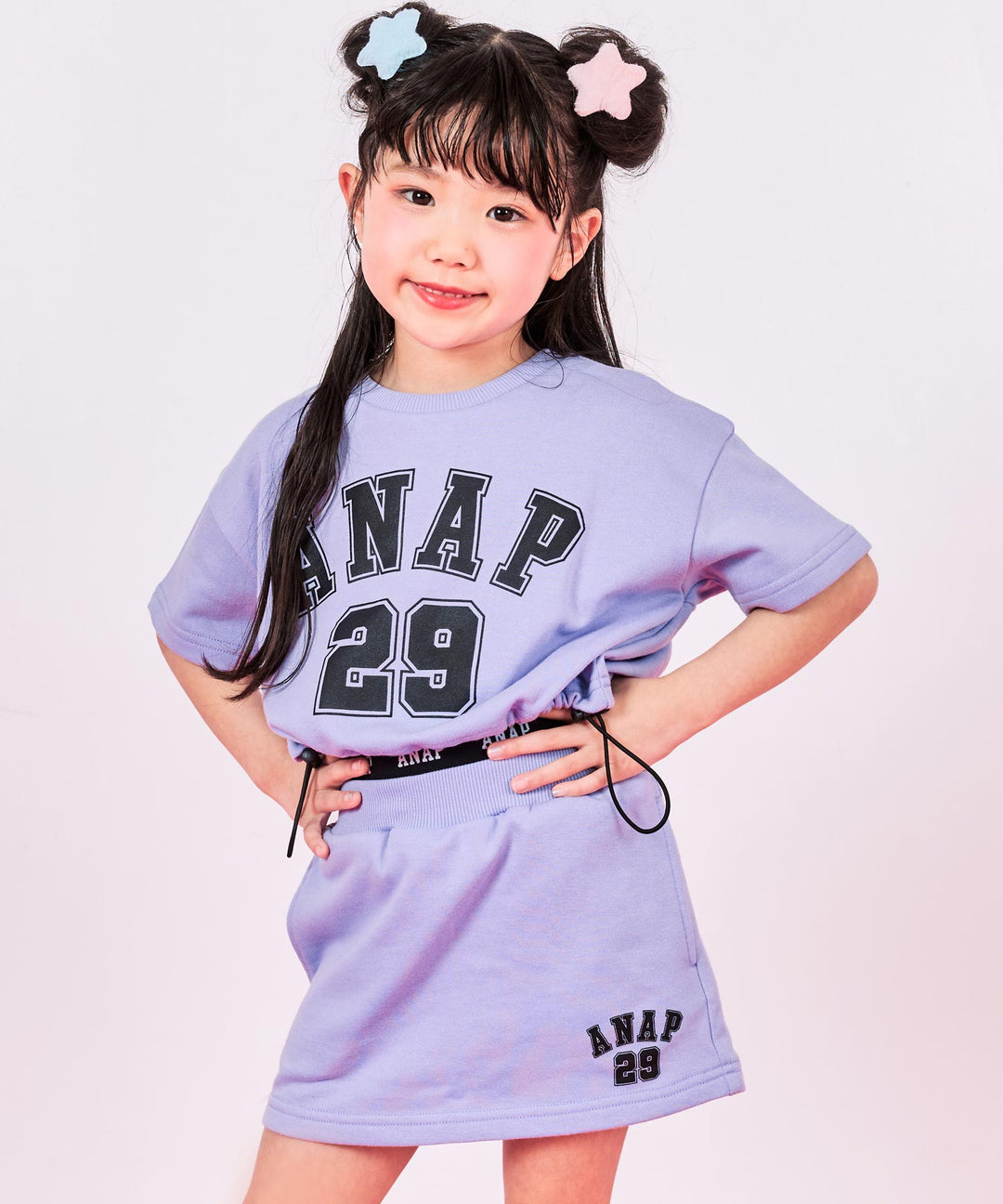 ラベンダー(110サイズ着用/身長：約110cm)