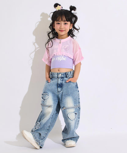 ピンク(110サイズ着用/身長：約109cm)
