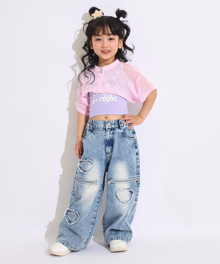 ピンク(110サイズ着用/身長：約109cm)