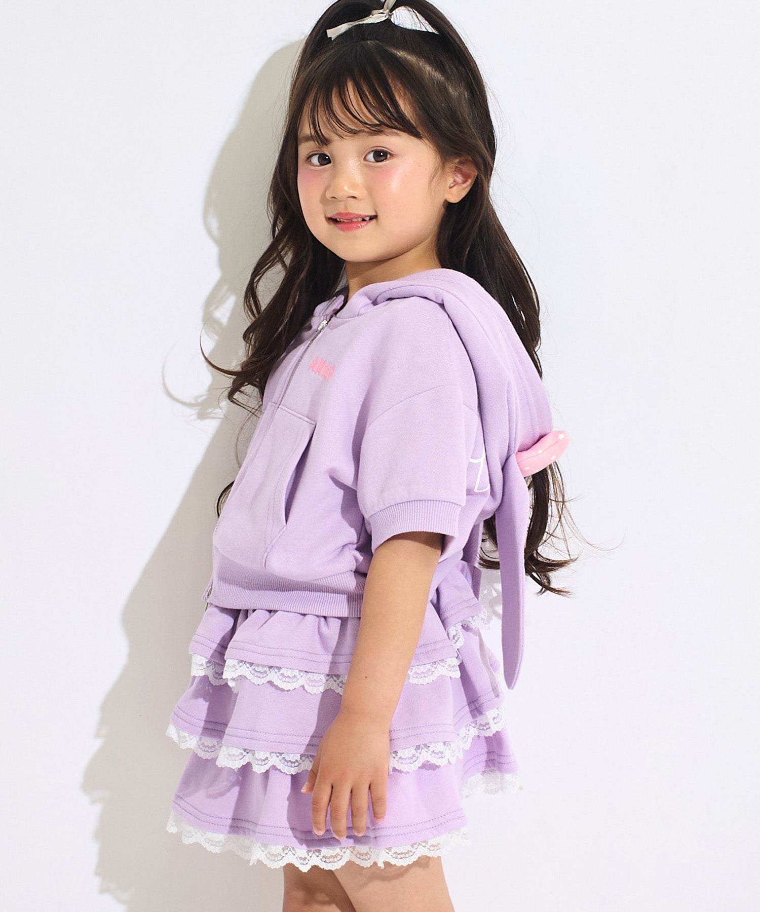 ラベンダー(110サイズ着用/身長：約102cm)