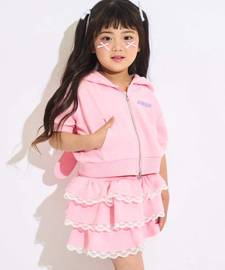 ピンク(110サイズ着用/身長：約107cm)