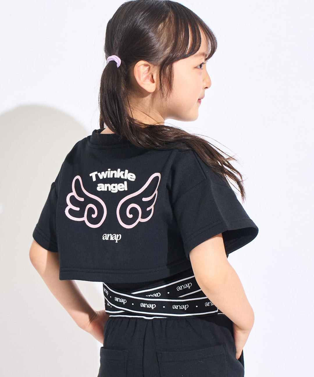ブラック(110サイズ着用/身長：約113cm)