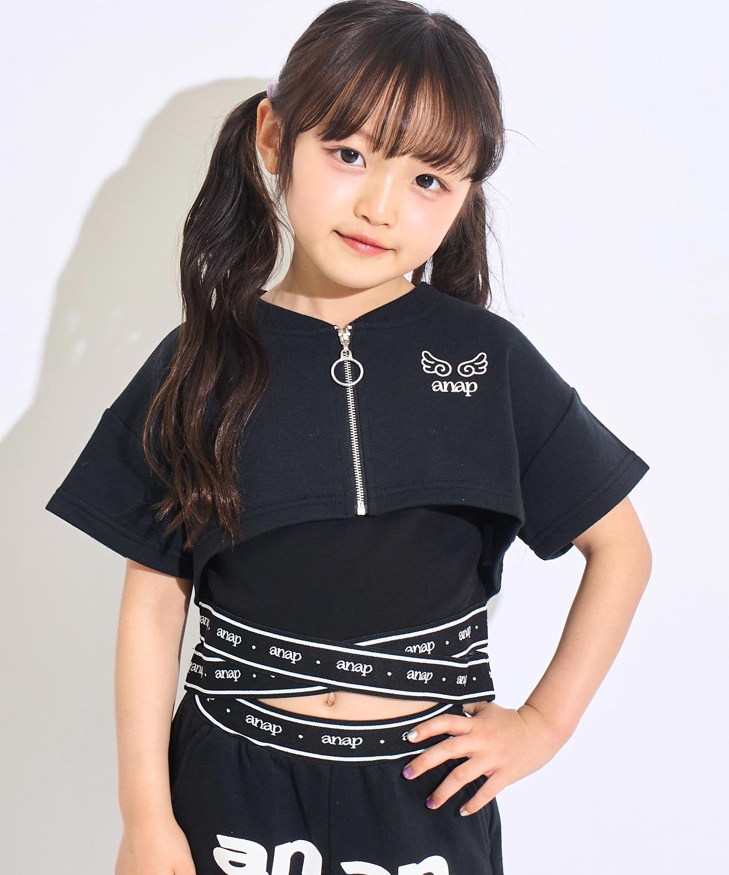 SALSATION★T-D Cropped Top 新作ウェア ショートスウェット ブルゾン × クロスタンクトップセット 428-3623