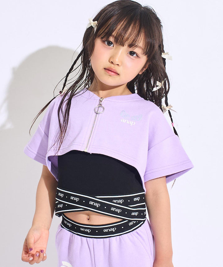 ラベンダー(110サイズ着用/身長：約113cm)