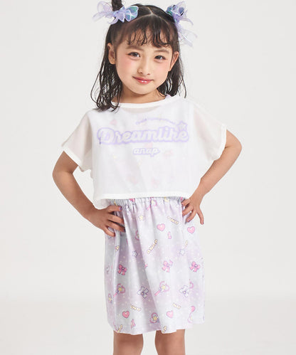 ホワイト(110サイズ着用/身長：約109cm)