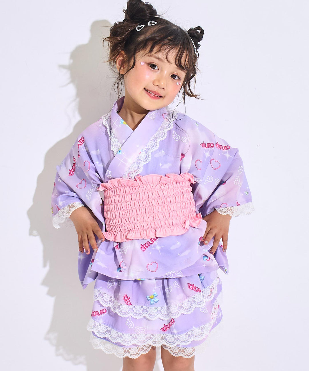 ラベンダー(110サイズ着用/身長：約102cm)
