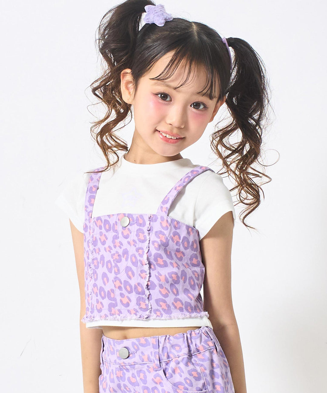 ラベンダー(120サイズ着用/身長：約128cm)