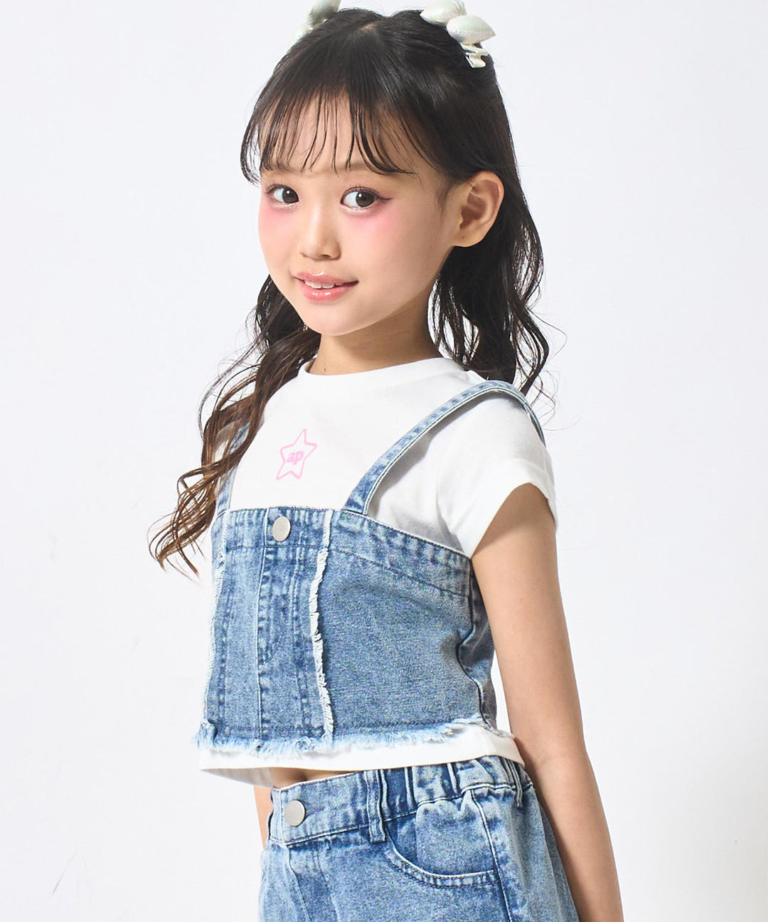 ライトブルー(120サイズ着用/身長：約128cm)