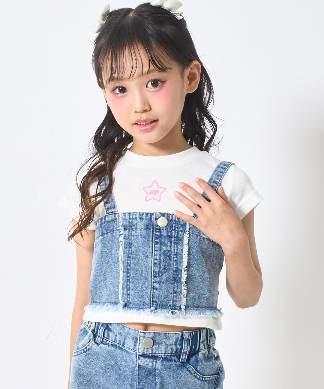 ライトブルー(120サイズ着用/身長：約128cm)
