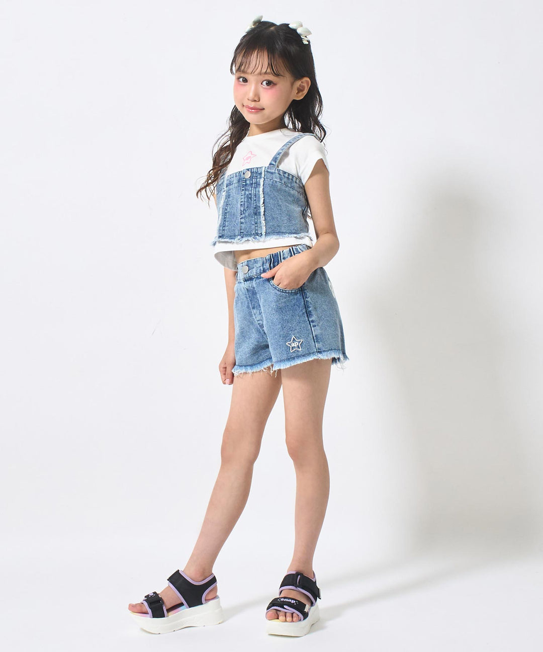ライトブルー(120サイズ着用/身長：約128cm)