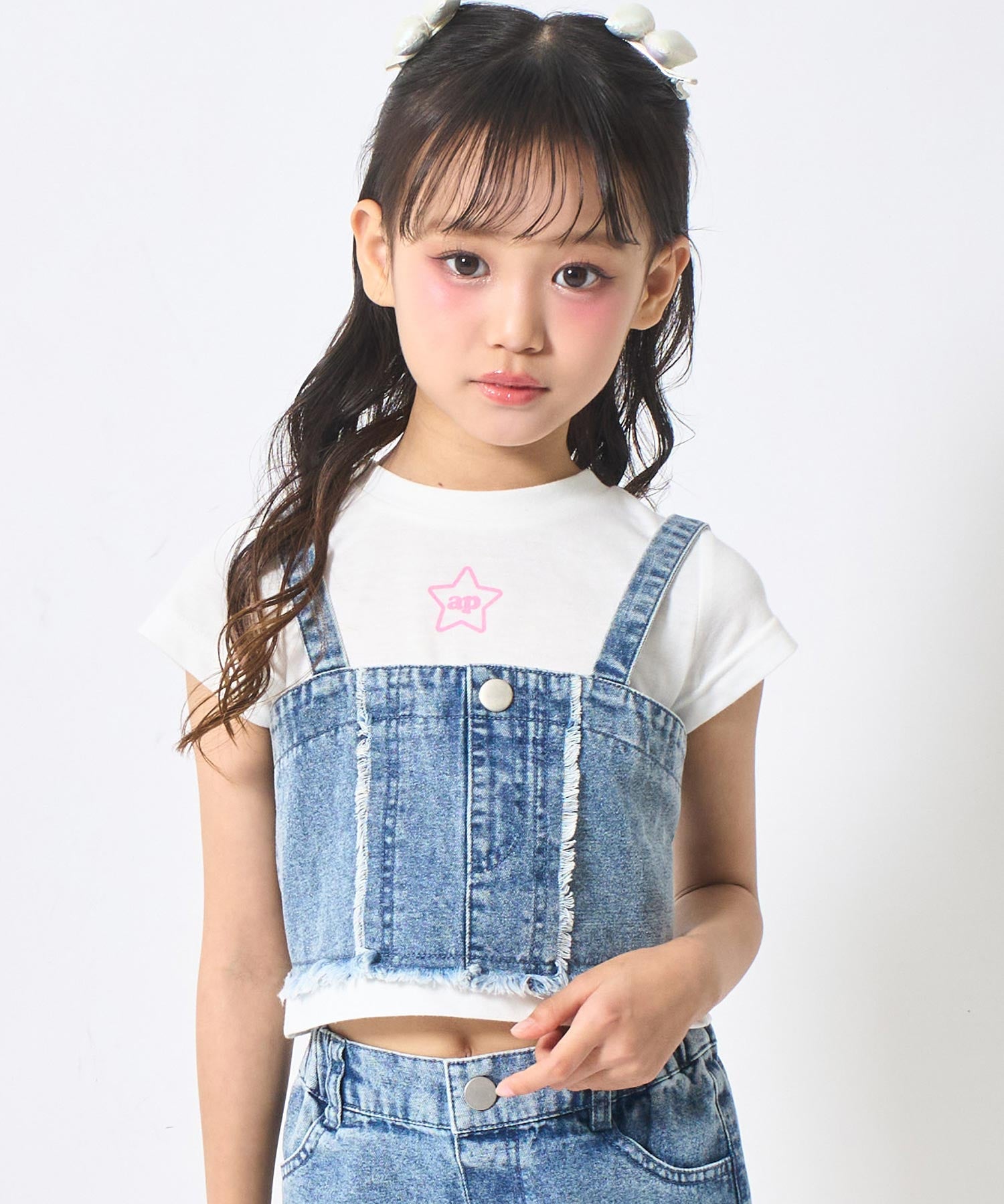 フリンジビスチェ × Tシャツ セット【セットアップ対応】 428-3645