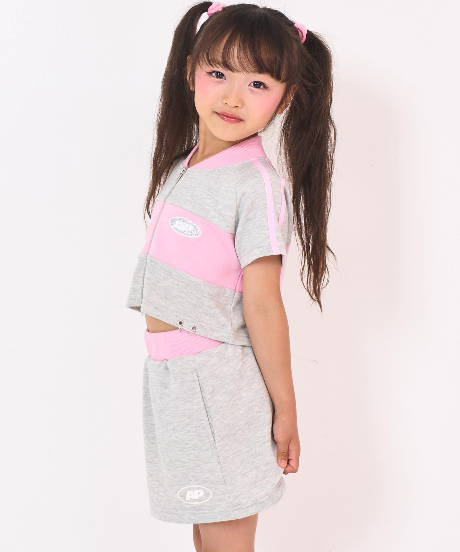 ダブルジップ 半袖ジャケット × スカートセット 428-3648 – ANAP