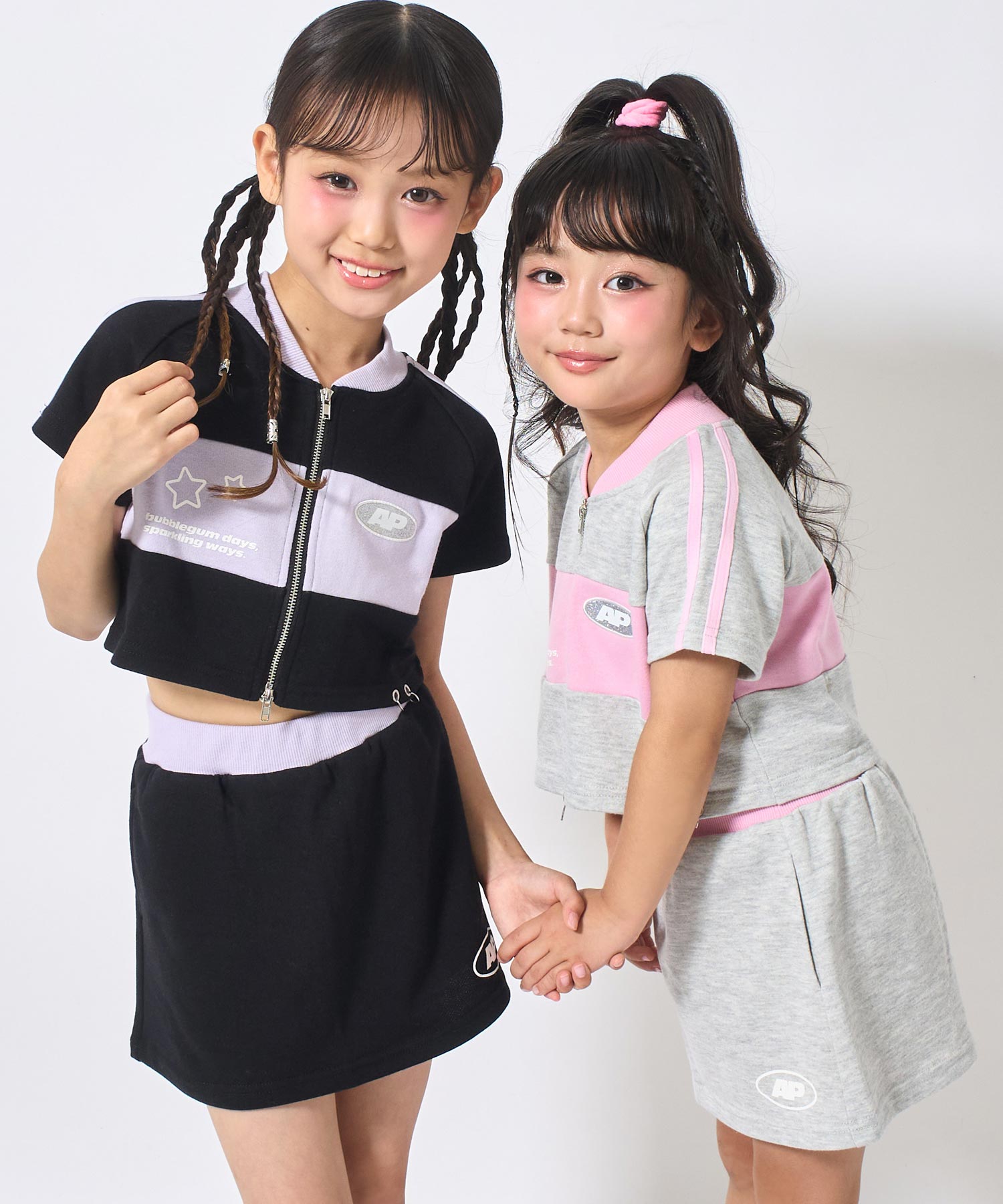 ダブルジップ 半袖ジャケット × スカートセット 428-3648 – ANAP