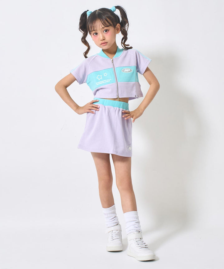 ラベンダー(120サイズ着用/身長：約128cm)