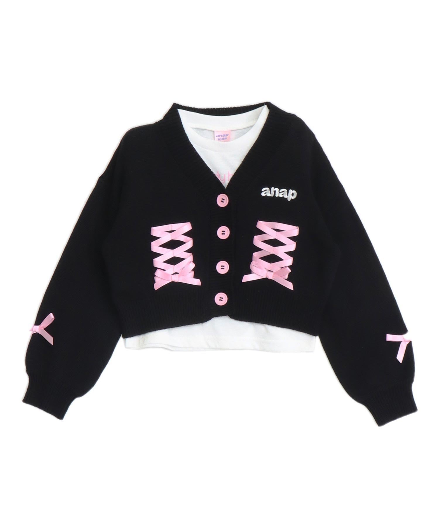 スピンドルニットカーデ × ロングTシャツ セット 428-3679 – ANAP