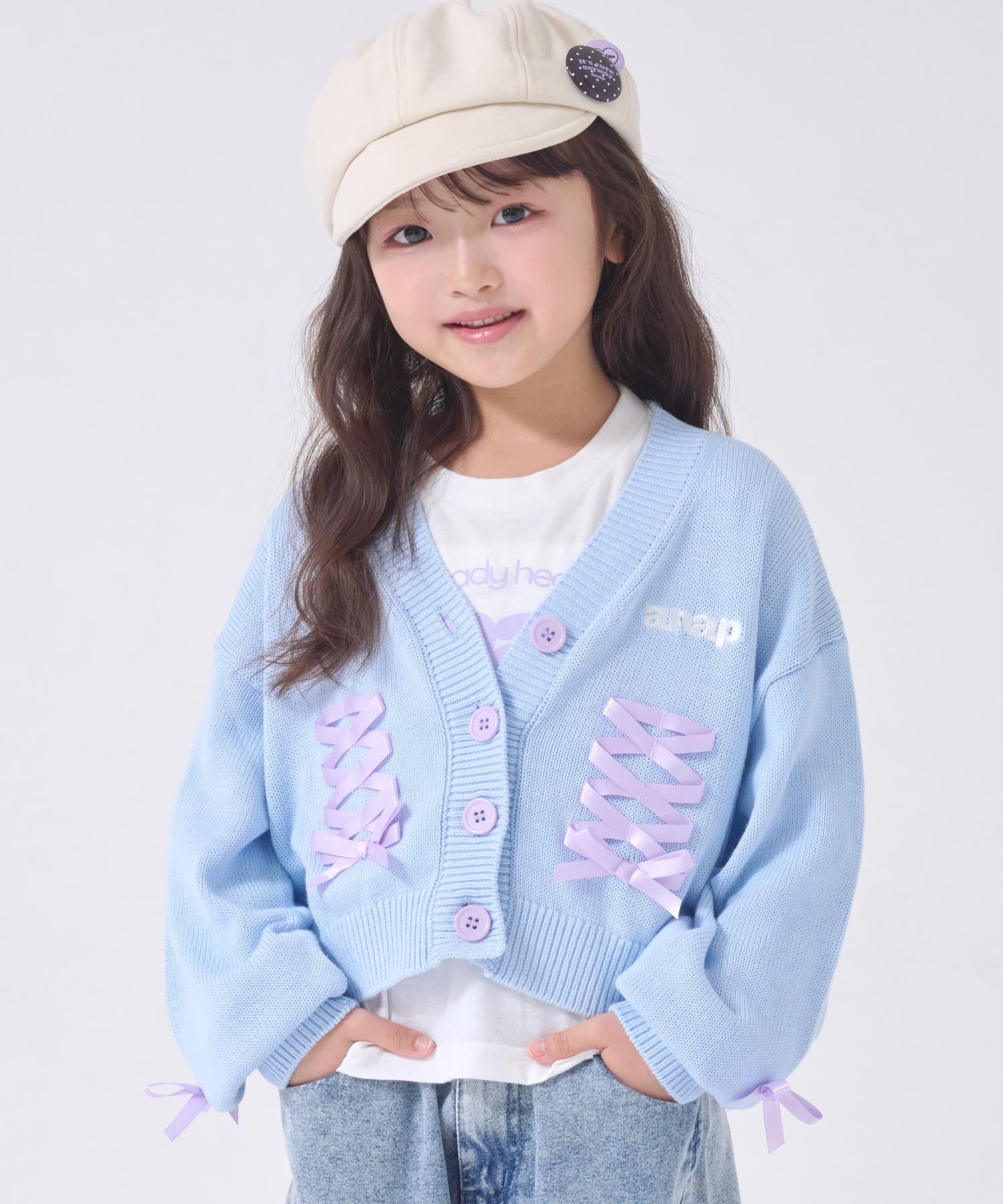 LAST NEST カーディガン BADHOP G-Kid 着用 スピンドルニットカーデ × ロングTシャツ セット 428-3679 – ANAP