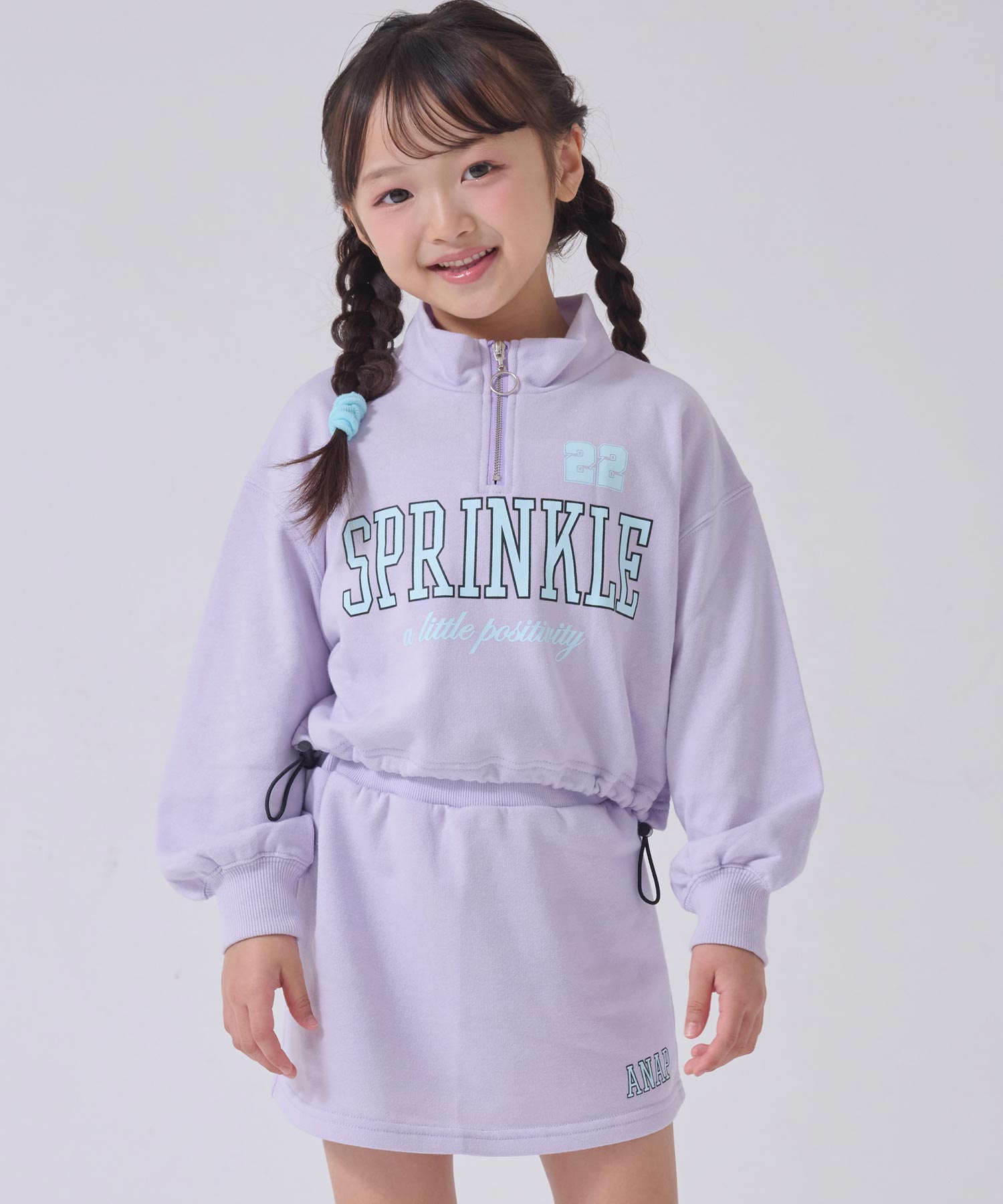 専用　marihoja マリホジャ　トレーナー　セットアップ　スウェット ハーフジップトップス × スカート スウェットセットアップ 428-3680