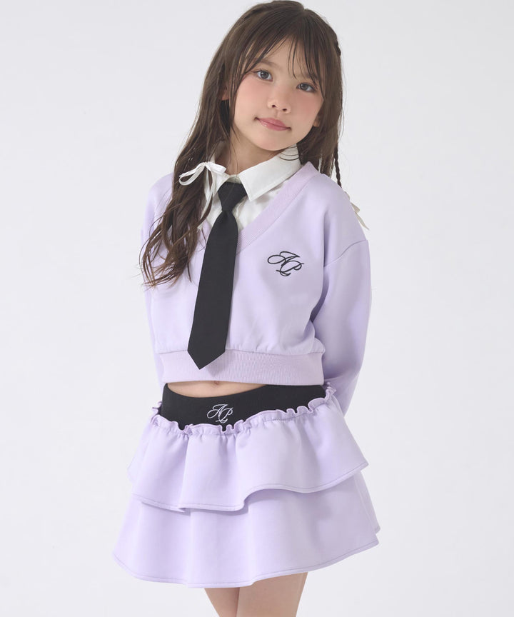 ラベンダー(120サイズ着用/身長：約128cm)