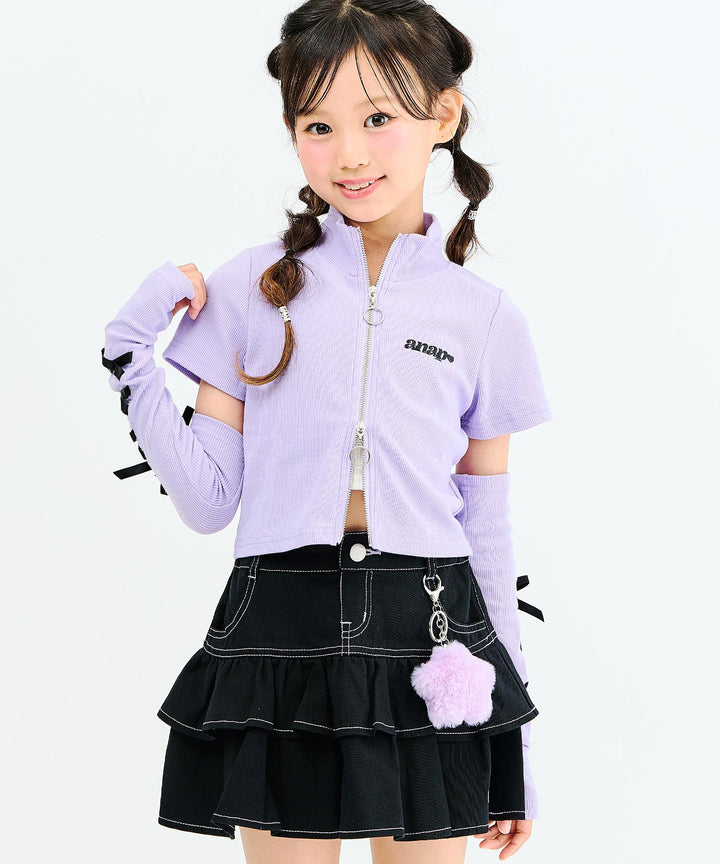 ラベンダー(130サイズ着用/身長：約128cm)