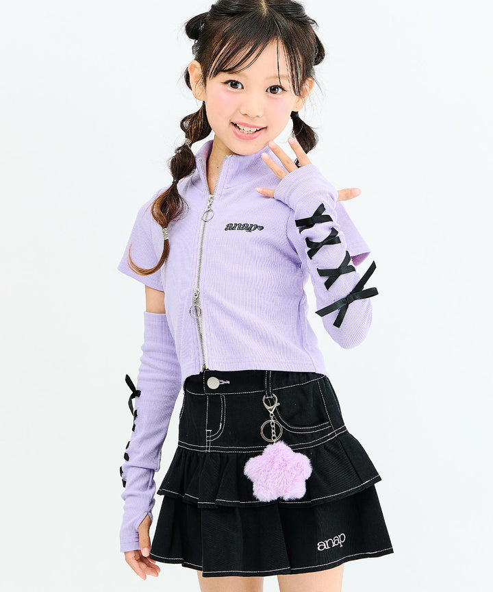 ラベンダー(130サイズ着用/身長：約128cm)