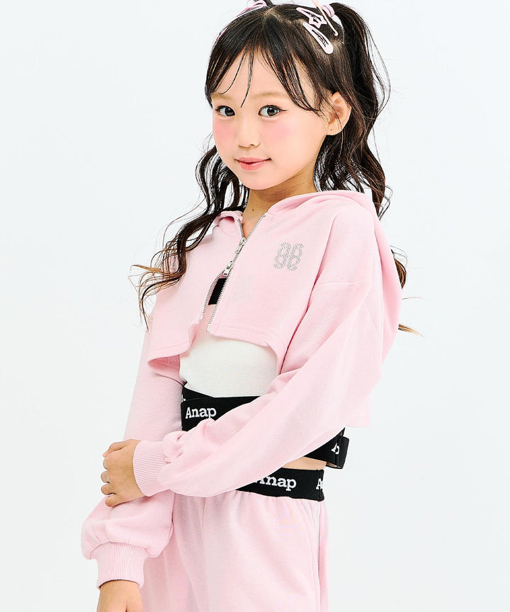 ライトピンク(130サイズ着用/身長：約128cm)
