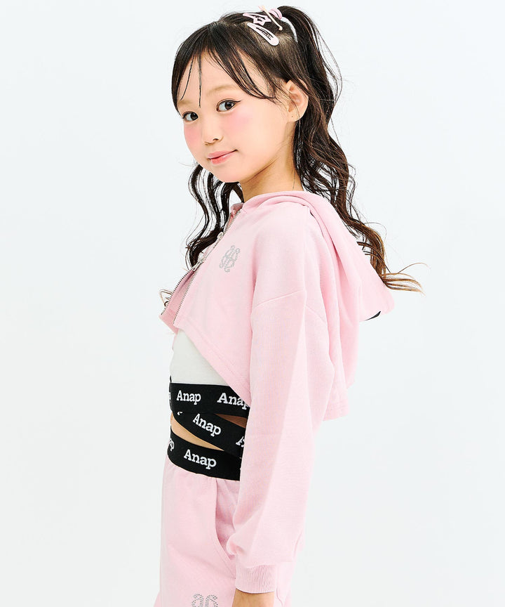 ライトピンク(130サイズ着用/身長：約128cm)