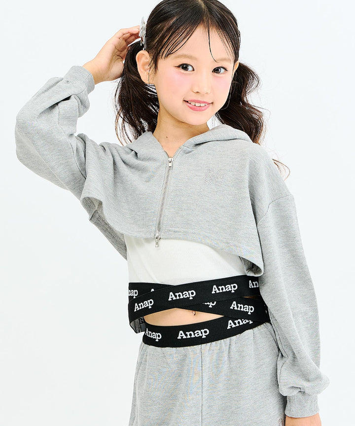 ライトグレー(130サイズ着用/身長：約128cm)
