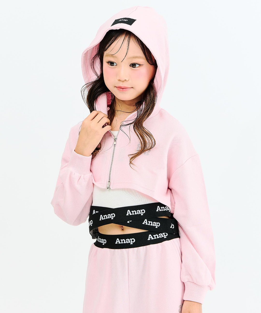 ライトピンク(130サイズ着用/身長：約128cm)