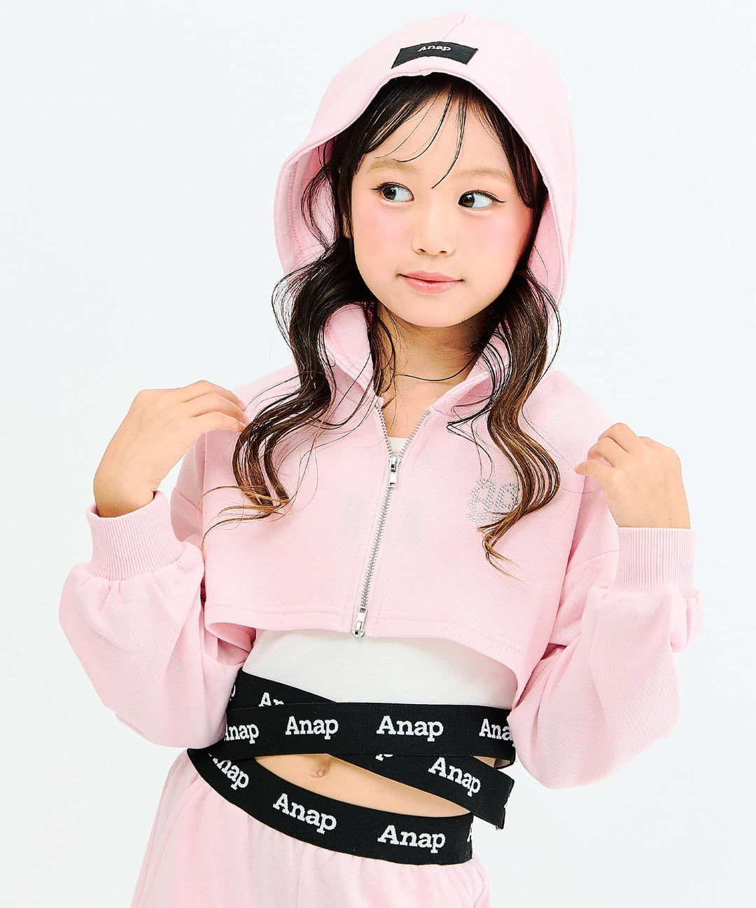 ライトピンク(130サイズ着用/身長：約128cm)