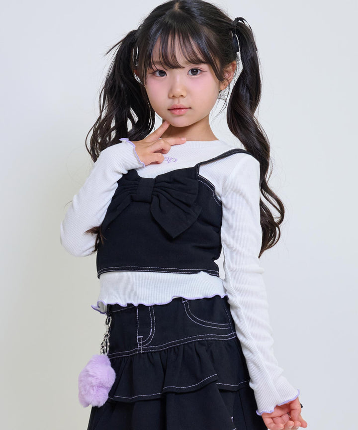 ブラック(120サイズ着用/身長：約110cm)