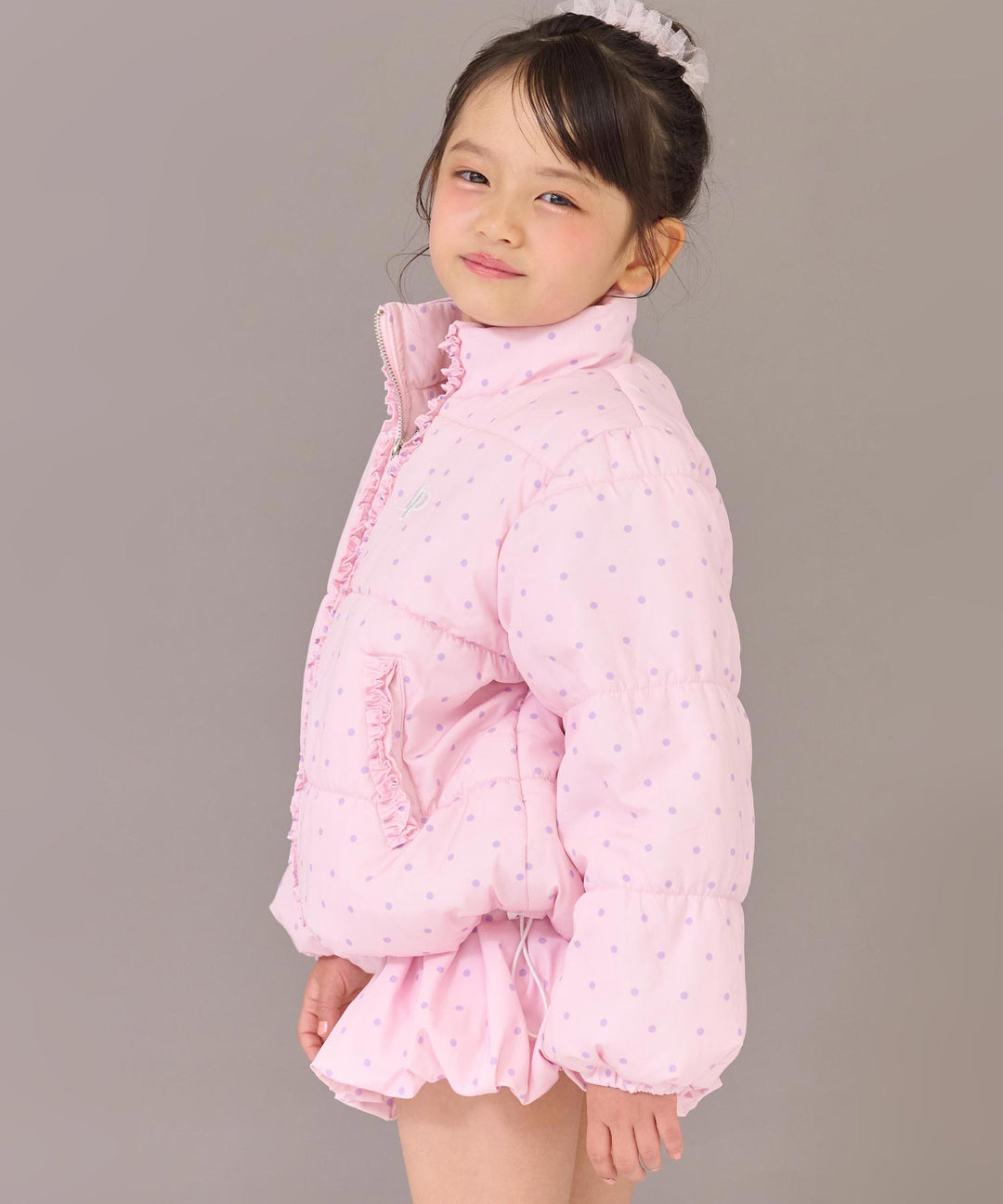 ピンク(120サイズ着用/身長：約120cm)