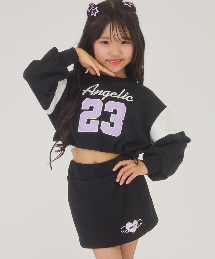 ブラック(110サイズ着用/身長：約112cm)