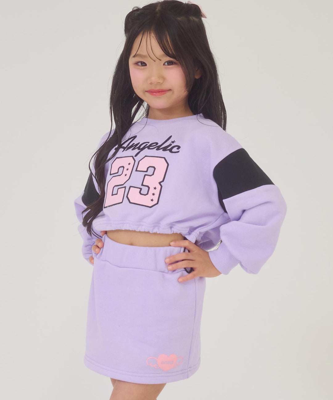 ラベンダー(110サイズ着用/身長：約112cm)