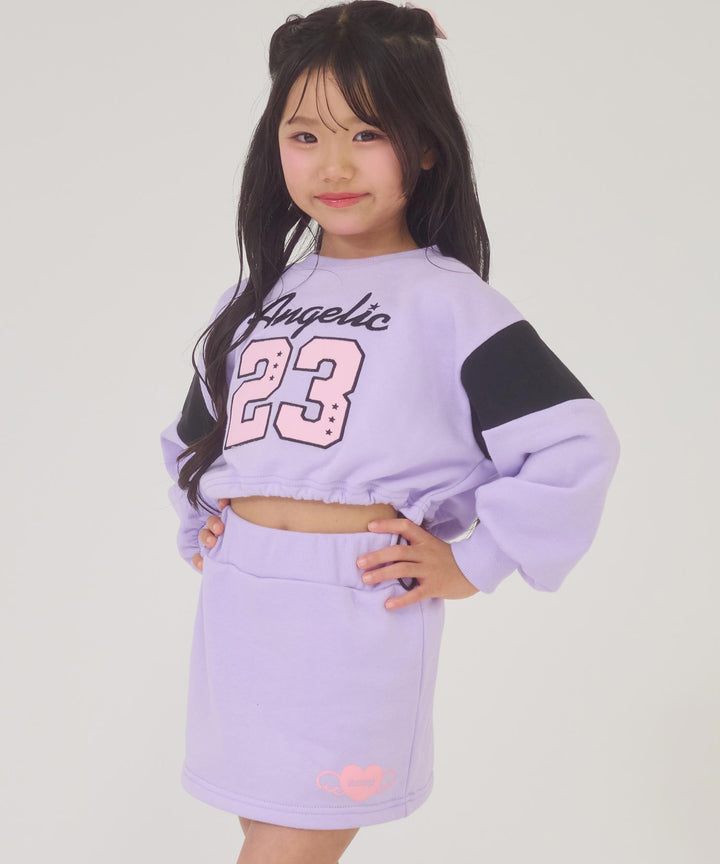 ラベンダー(110サイズ着用/身長：約112cm)