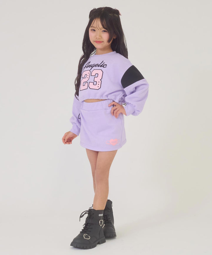 ラベンダー(110サイズ着用/身長：約112cm)
