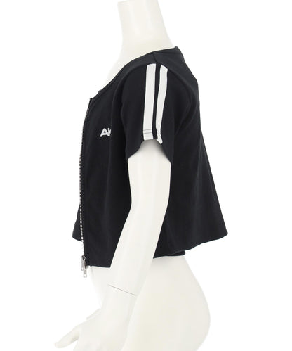 ライン入り ダブルジップ カーデ × キャミソール SET【ジュニアお揃い】 428-3998