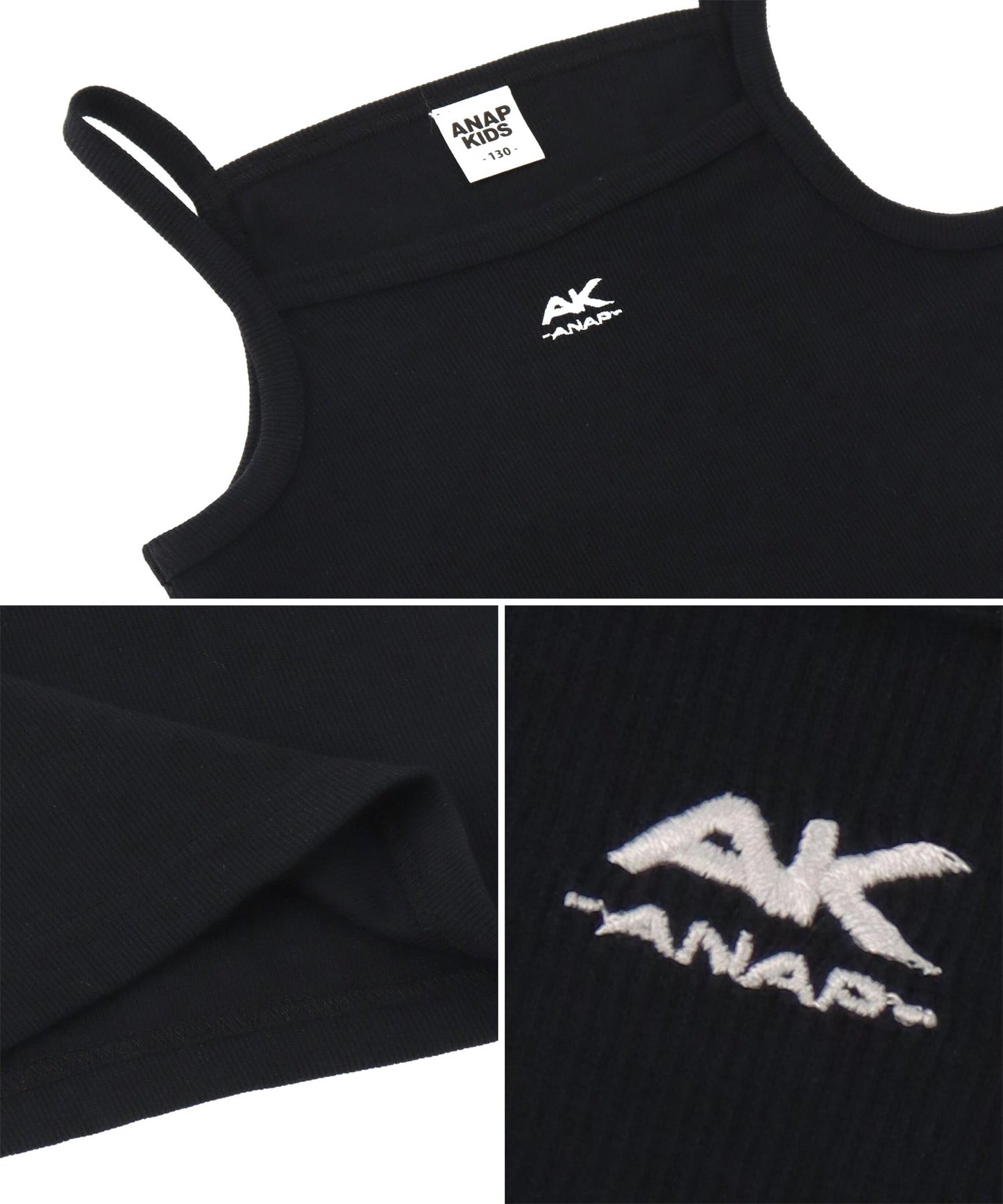 ライン入り ダブルジップ カーデ × キャミソール SET【ジュニアお揃い】 428-3998