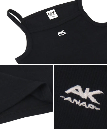 ライン入り ダブルジップ カーデ × キャミソール SET【ジュニアお揃い】 428-3998